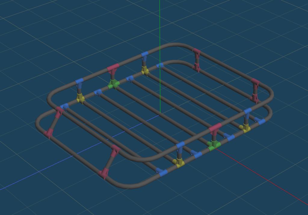 イレクターパイプでルーフラックを”カッコよく”作るには - d4isuk3_log