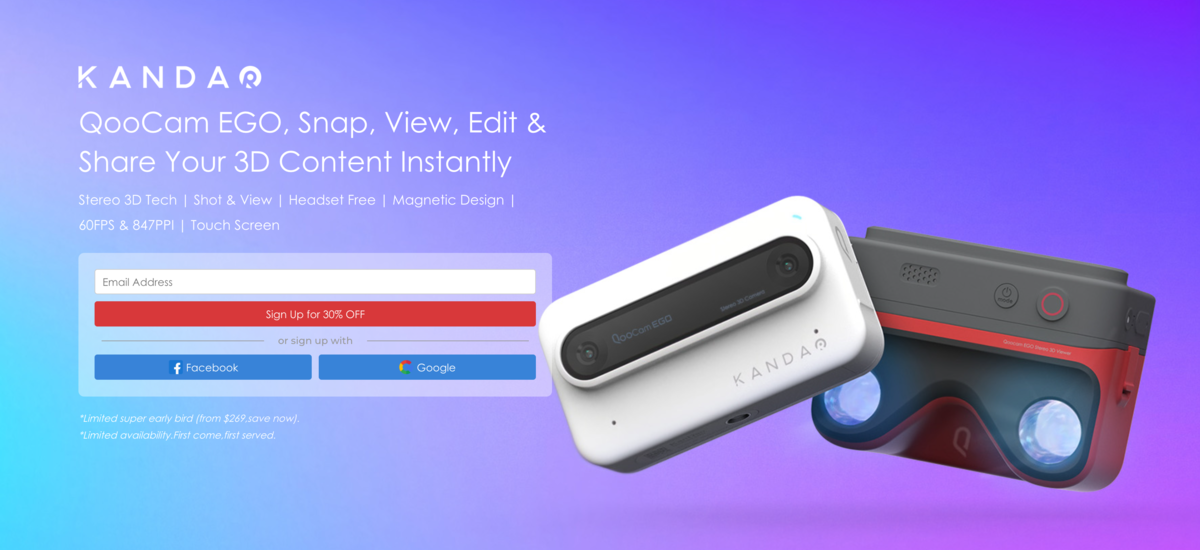 KANDAOが新型VRカメラ「Qoocam EGO」発表 - 360 Worlds