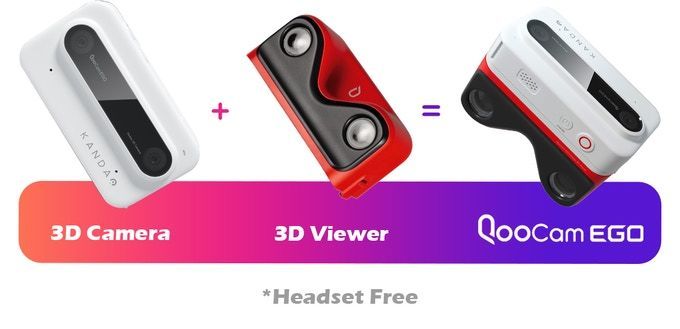 3Dカメラとビューワーが合体！KANDAO「QooCam EGO」発売 - 360 Worlds