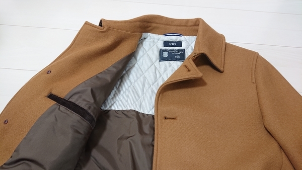 SHIPS シップス シングル ピーコート オンオフ使える一着。SHIPS（シップス）の定番シングル