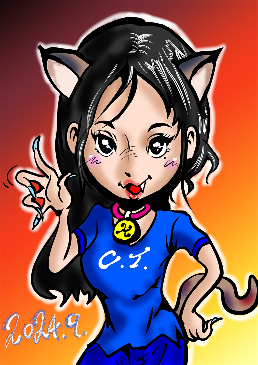 桐原美月 似顔絵