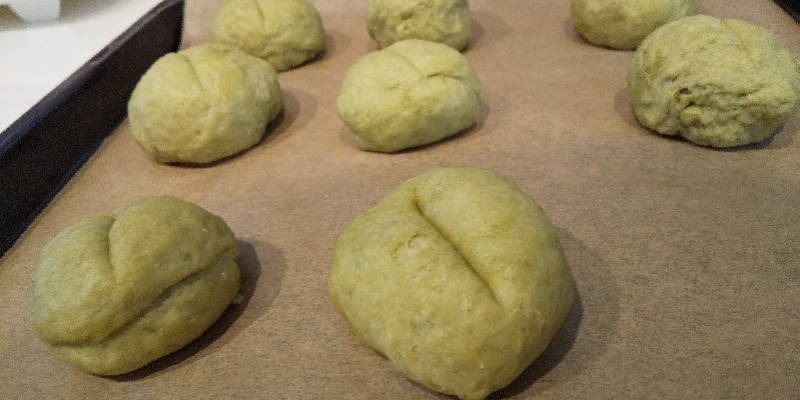 新緑を味わおう◎ふわふわお茶パン