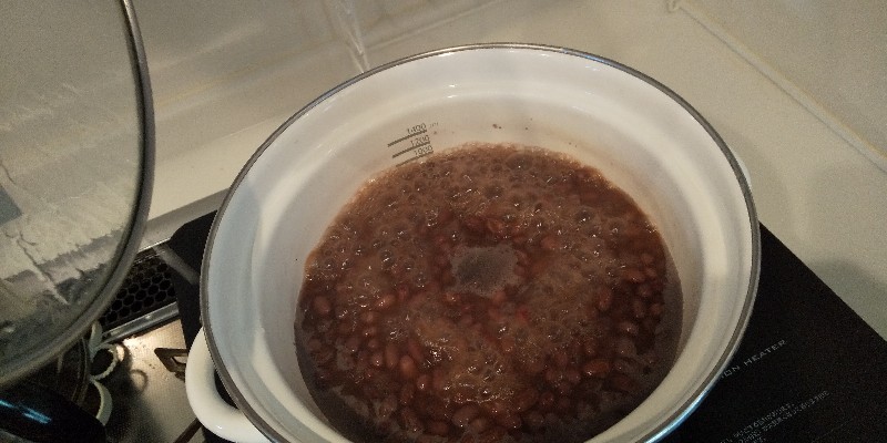 小豆から あんこを炊いてみたら最高においしかった話。