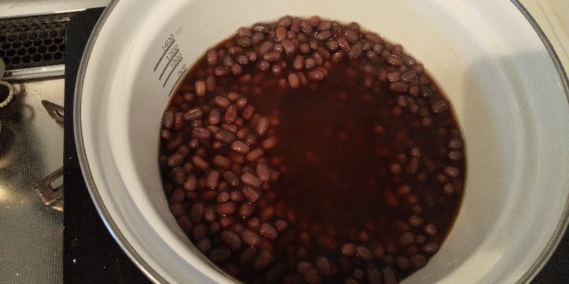 小豆から あんこを炊いてみたら最高においしかった話。