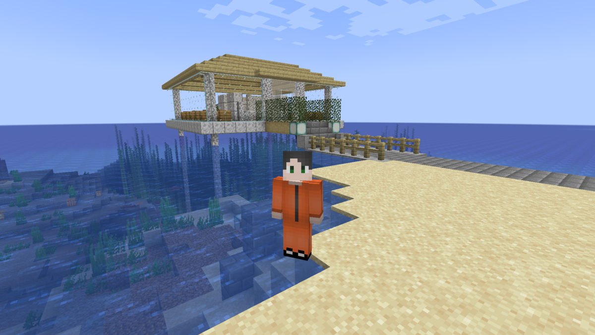 62 海上レストランの建築 Minecraft Java版 サバイバル ダイのマイクラ日記