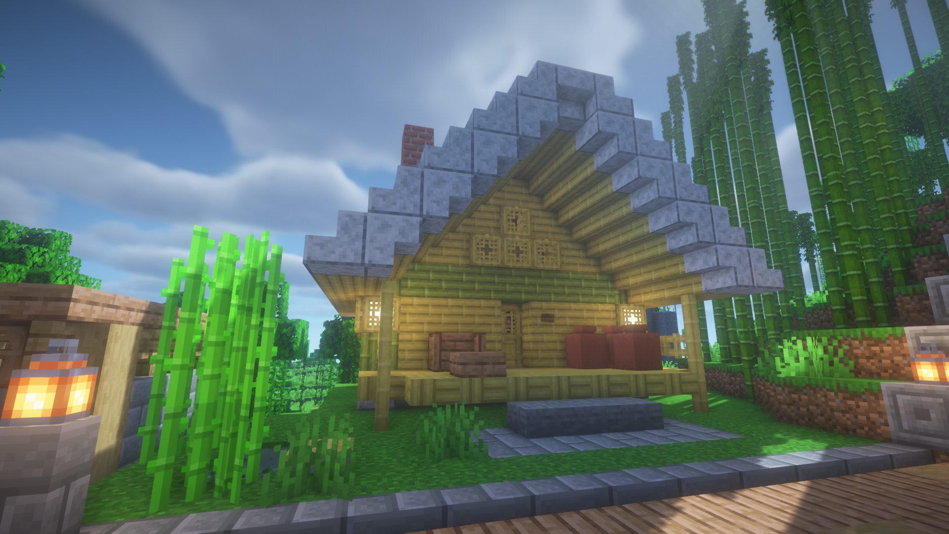 #131: 竹を使って家を作る【Minecraft Java版 サバイバル】 - ダイのマイクラ日記