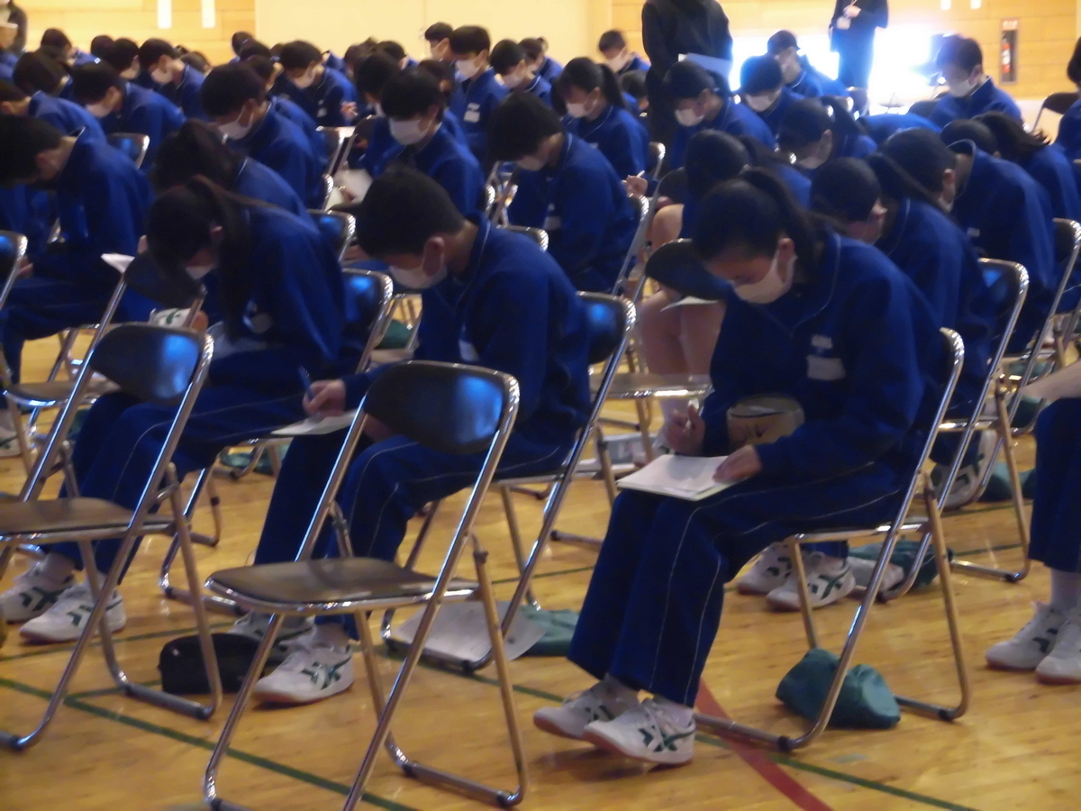 Daibara 3年生対象 命を守るための授業 - daibara-jhのブログ