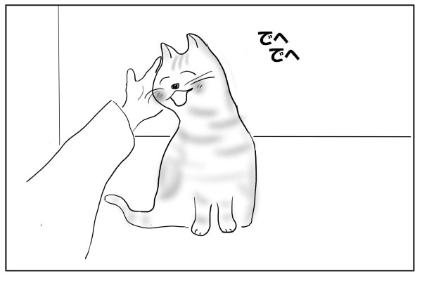 ゴロゴロ甘える猫