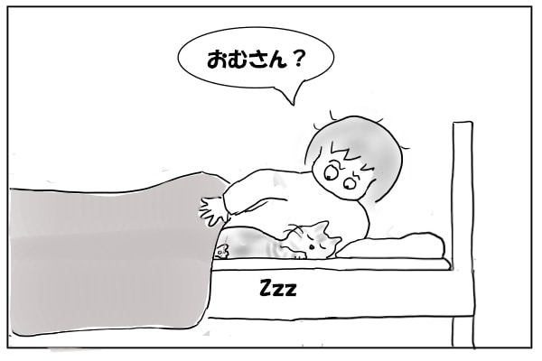 驚いて起きる
