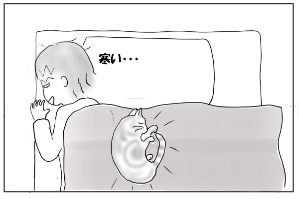ベッドから落ちそう