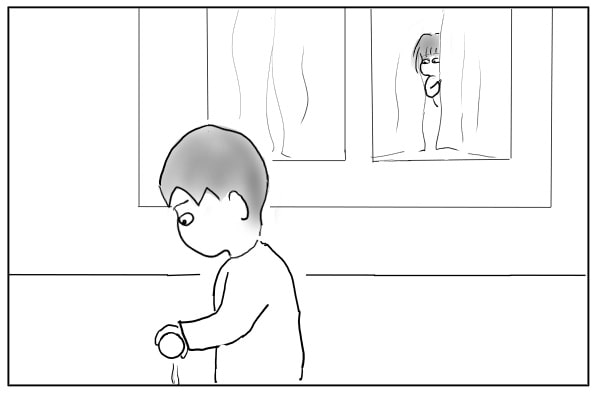 見張る女