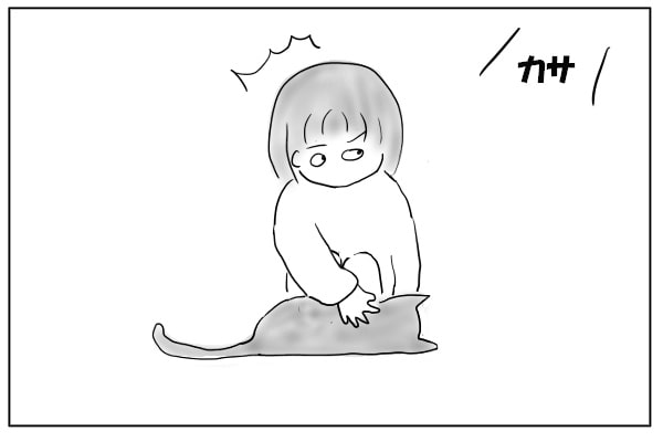 猫をなでなで