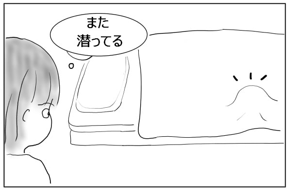 ふとんの膨らみ