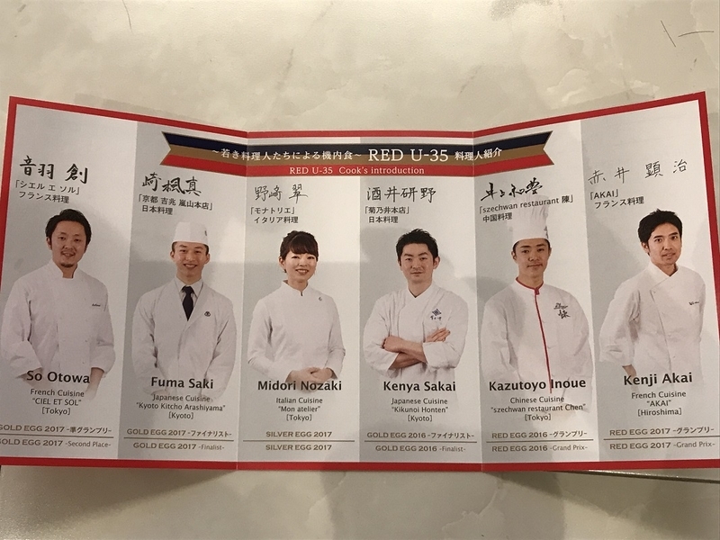 ～若き料理人たちによる機内食～RED U-35の料理人