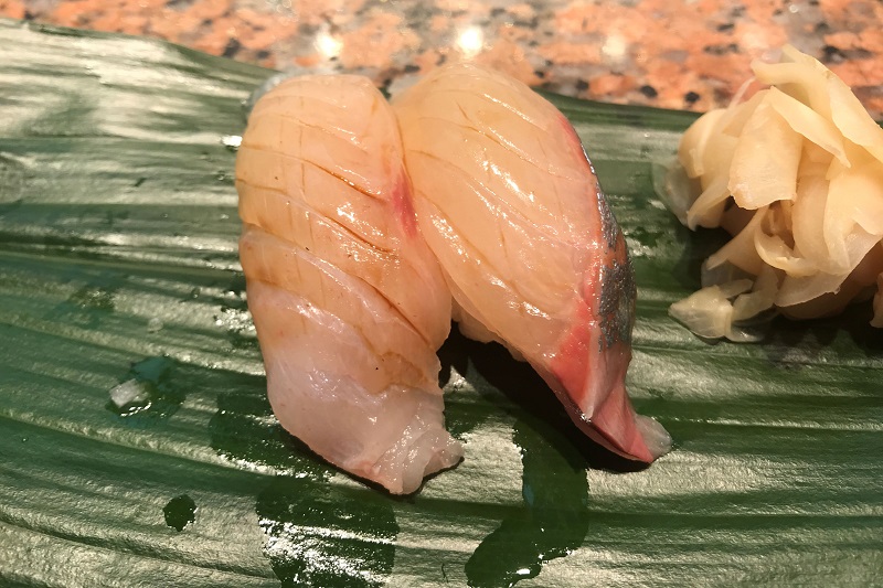 シマアジの握り