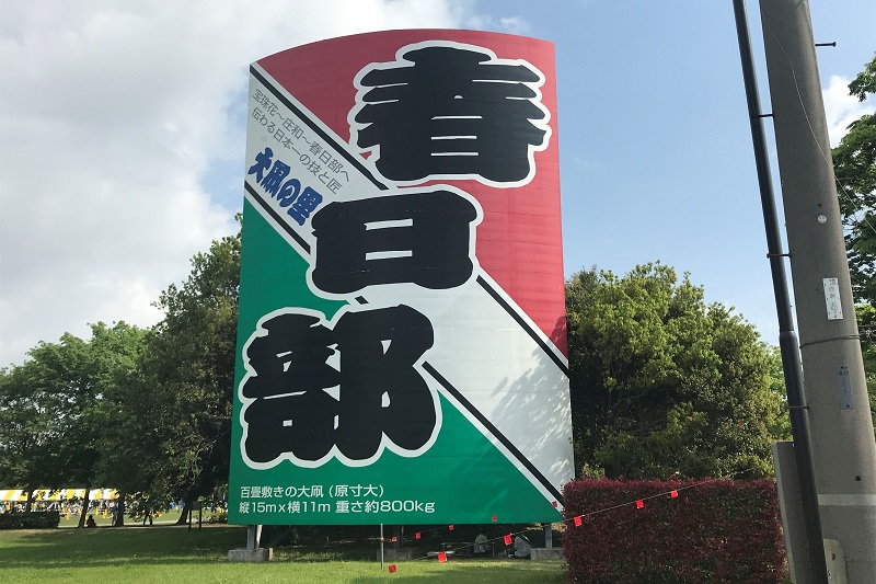 庄和総合公園の大凧看板