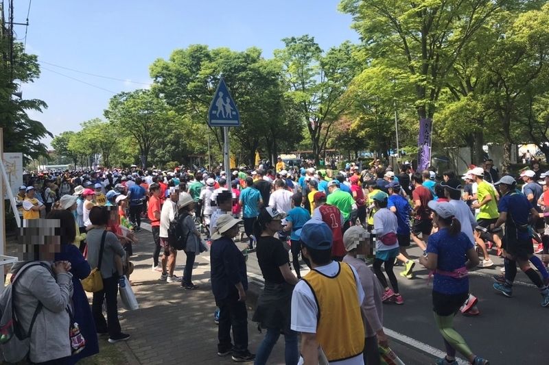 春日部大凧マラソンスタート