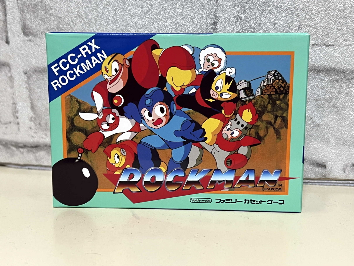ファミコン風名刺入れ！『ファミリーカセットケース ロックマン