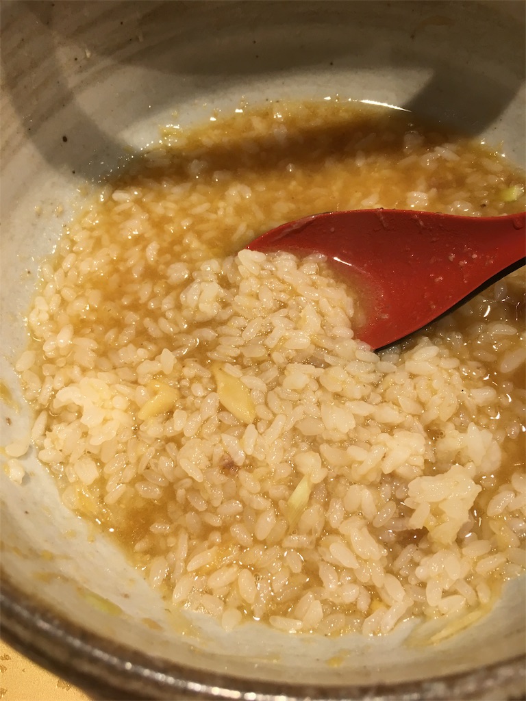 鶏白湯スープの雑炊