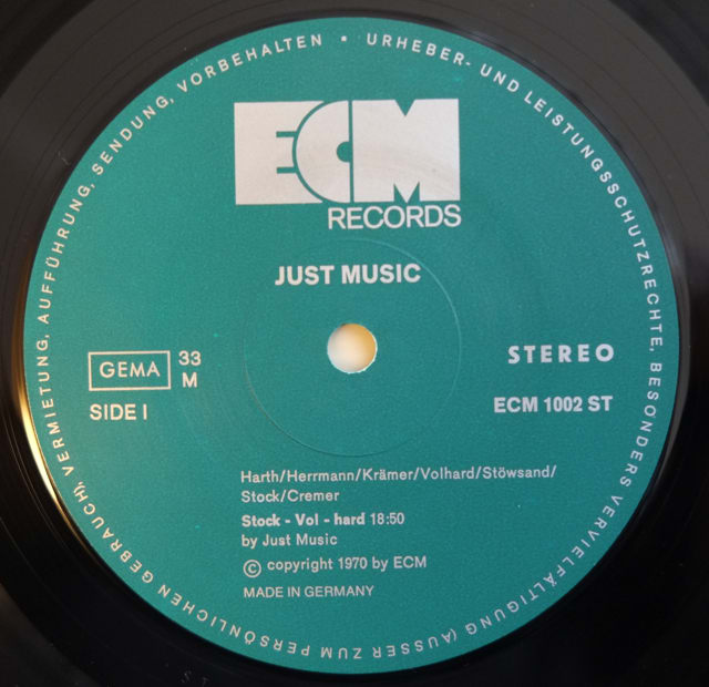 ECM1002) Just Music: Just Music (1969) 苦手感が強いアルバム - K