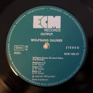 洋楽 LP Wolfgang Dauner OUTPUT Ma4LP5HK Wolfgang Dauner – Output – Vinyl (LP, Album), 1970 [r224207