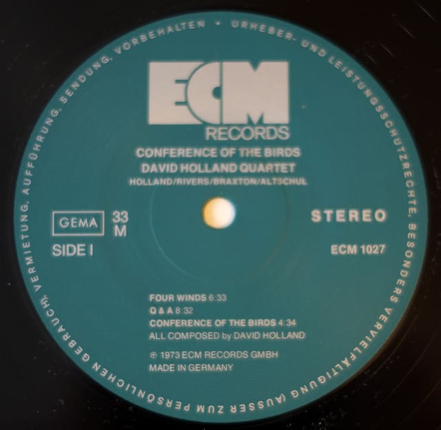 (ECM1027) Dave Holland Conference of the birds K’s Jazz Days