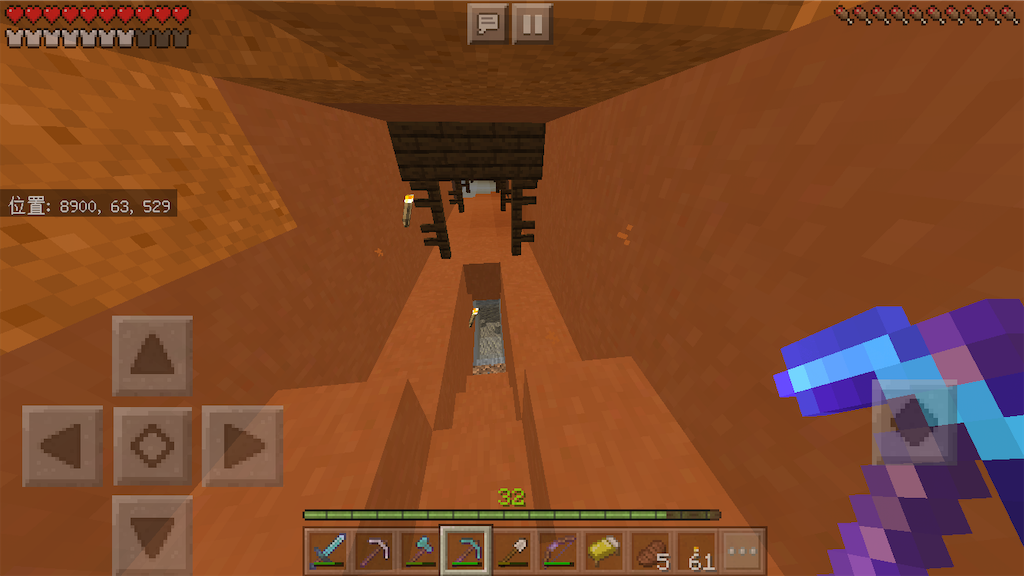 マイクラ メサでブランチマイニングしたらダイヤや鉱石がとんでもないことに 自分らしいマイクラ生活 だいクラ