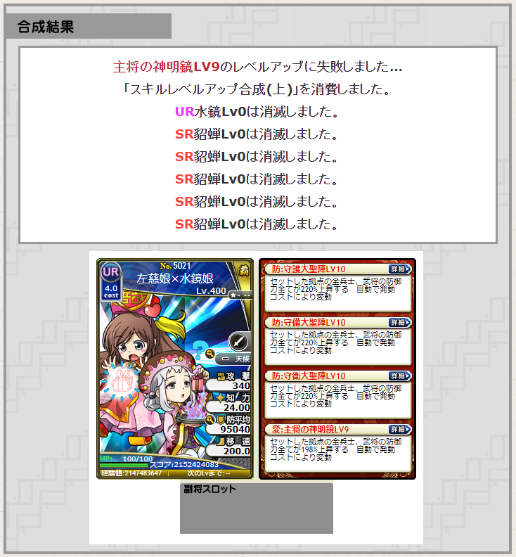 今日の合成 大ぱくのブラ三研究所 ブラウザ三国志 今日の合成 大ぱくのブラ三研究所 ブラウザ三国志