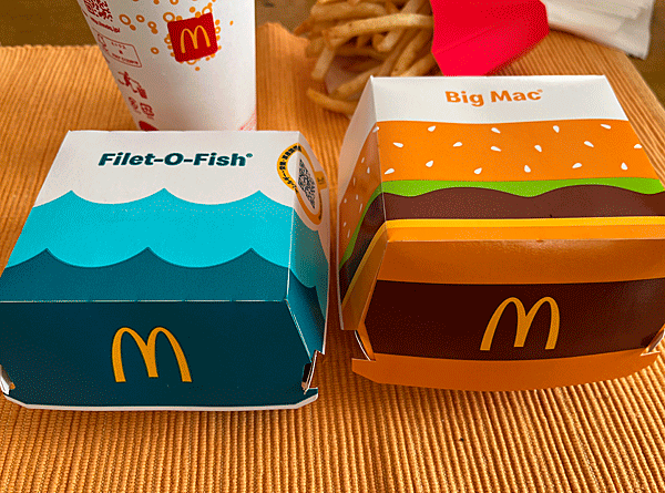 今日のランチはマックのビッグマック＆フィレオフィッシュ！ - 日々是