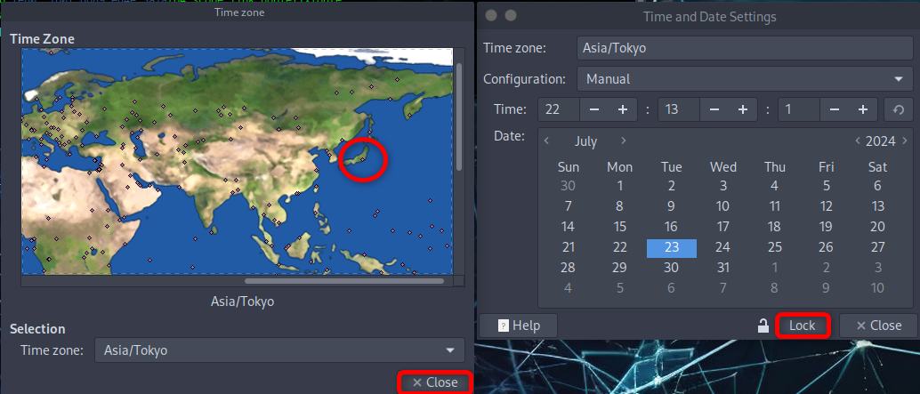 Asia/Tokyoを選ぶ