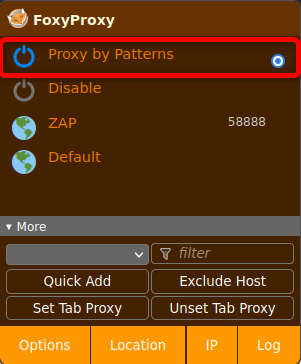 FoxyProxyの設定