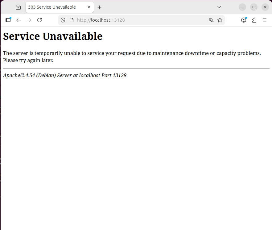 503 Service Unavailableエラー