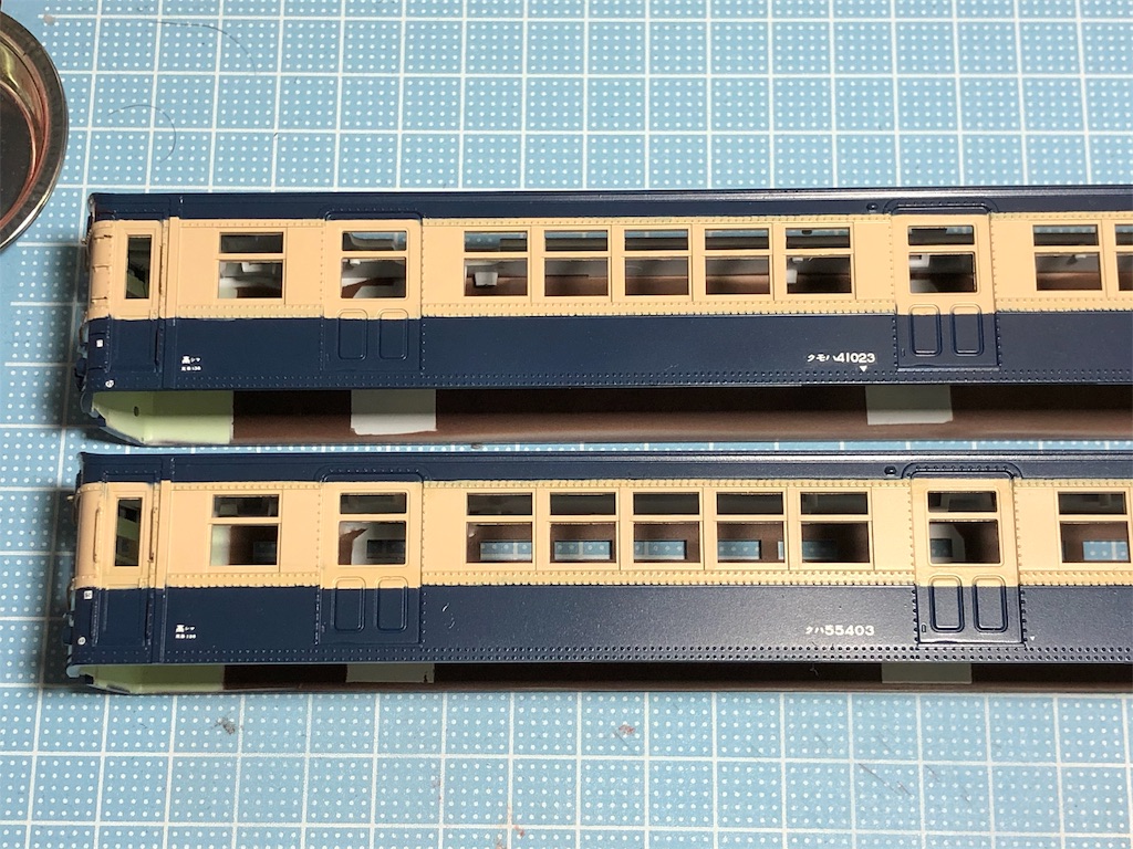 □塗色変更□KATO HO 3-502 クモハ41 クハ55 をスカ色にしよう！〜その