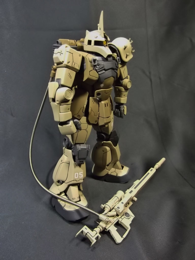 MG 1/100 MS-05L ザクI・スナイパータイプGK改造パーツ 1/100ザクⅠスナイパータイプ（改造パーツ使用） - 田舎暮らしとガンプラ