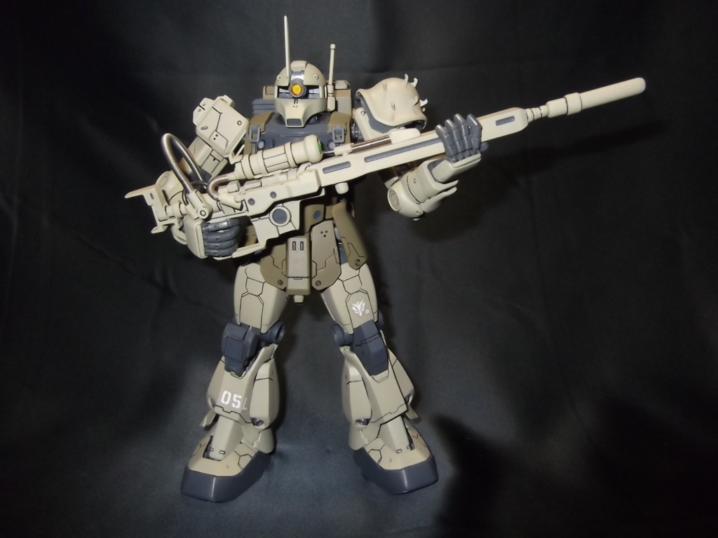 ☆MG 1/100 ザクⅠスナイパータイプ 改修塗装済み完成品 量産型ザク