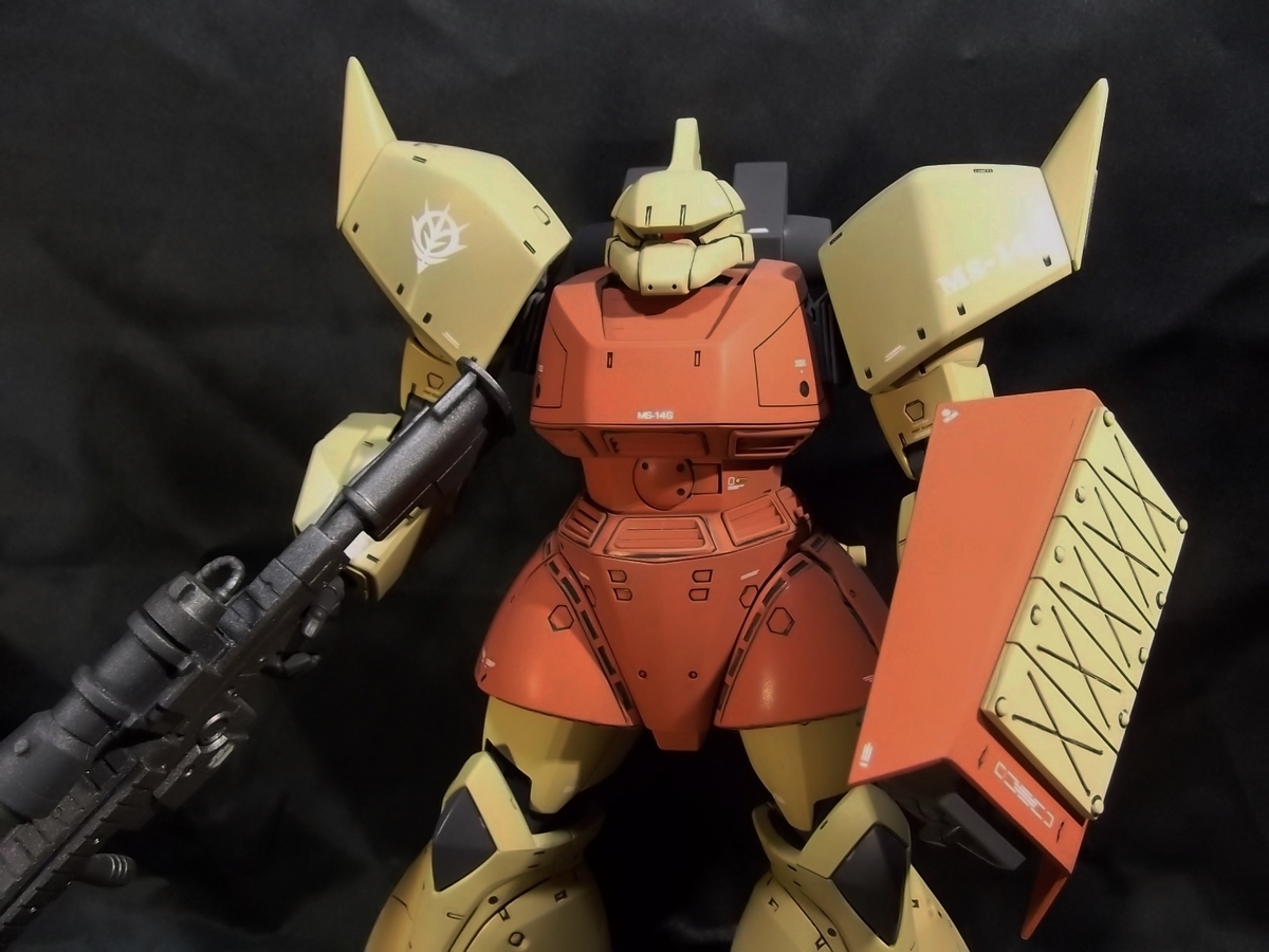 1/100陸戦型ゲルググ(改造パーツ不使用) - 田舎暮らしとガンプラ