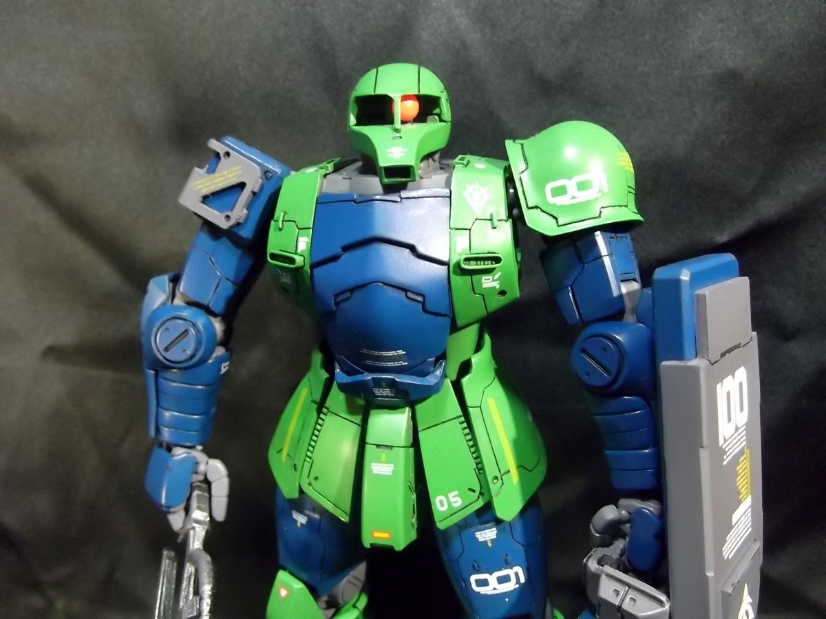 1/100 ザクⅠ(改造パーツ使用) - 田舎暮らしとガンプラ