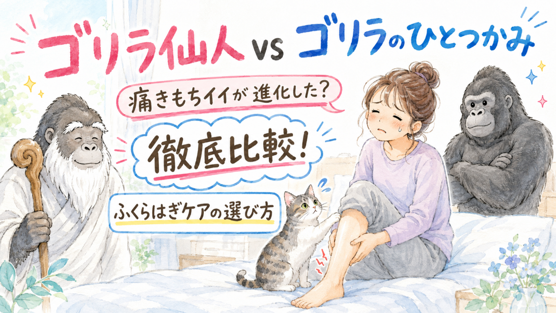 ゴリラ仙人のひとつかみとゴリラのひとつかみを比較！5つの違いと