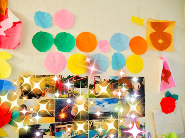 子どもたちの写真コーナー