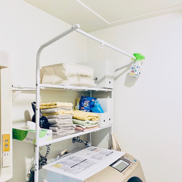 ニトリのランドリーラックは安くて優秀！洗濯機まわりをすっきり収納