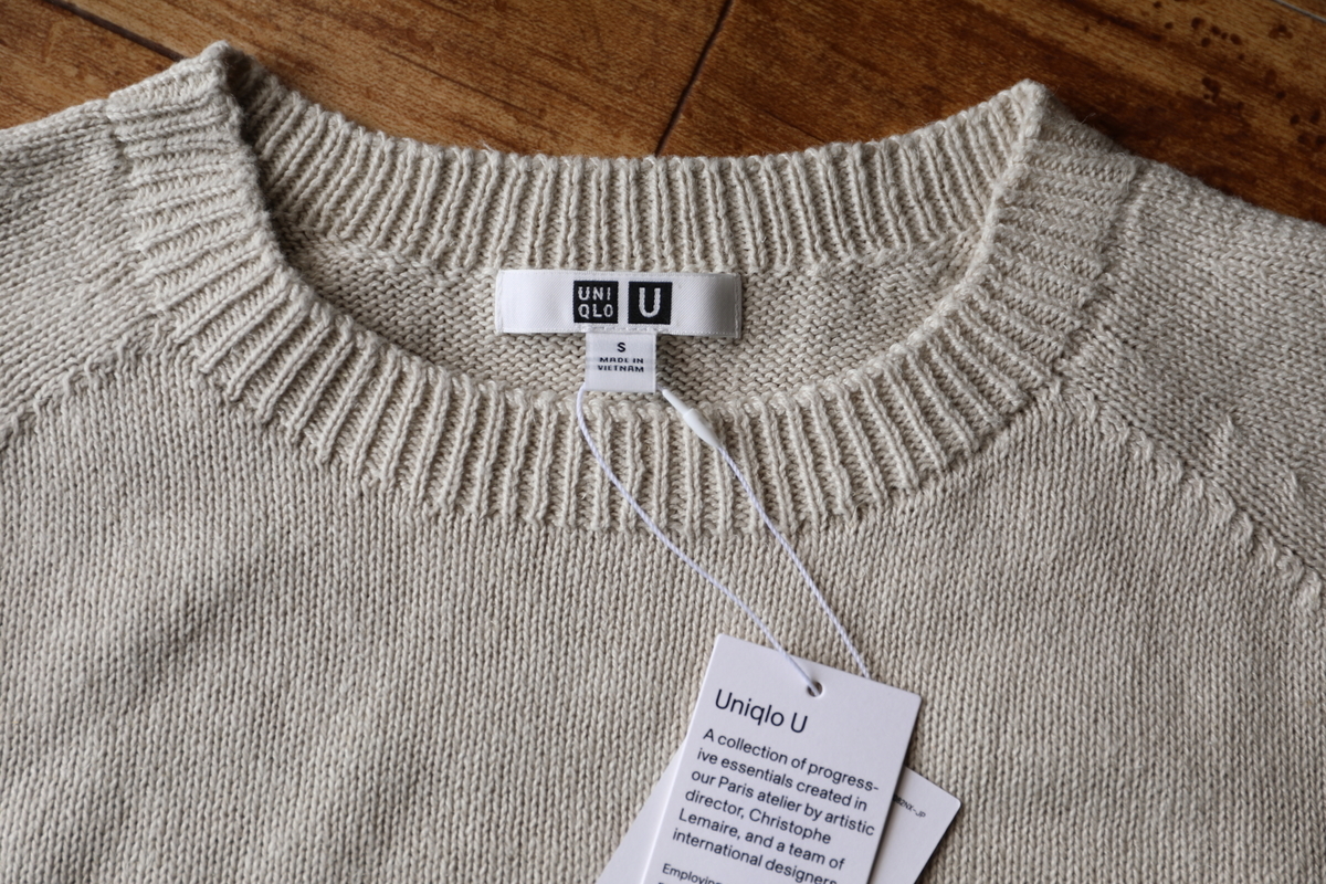 2020/#9 uniqlo U / 3D クルーネックセーター（長袖）: 30 NATURAL 