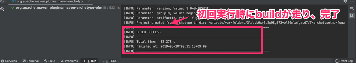 f:id:dankan-0101:20190820003356p:plain Gatlingのbuild実行画面