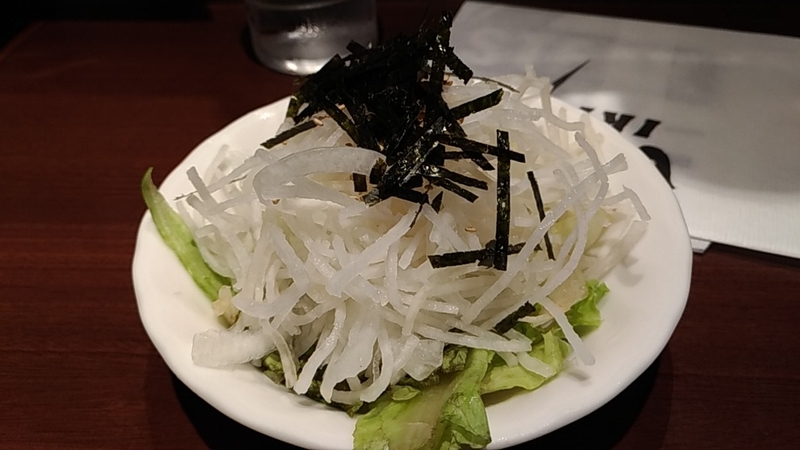 ステーキ屋の大根サラダ