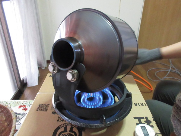 トキうらマーケット用のコーヒー豆の焙煎をしました