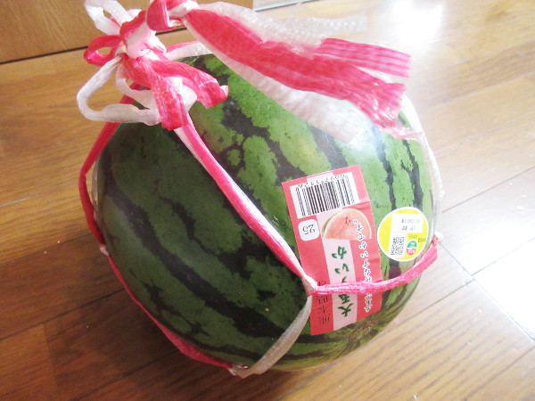 【スイカの断面図】熊本県産の大玉スイカ