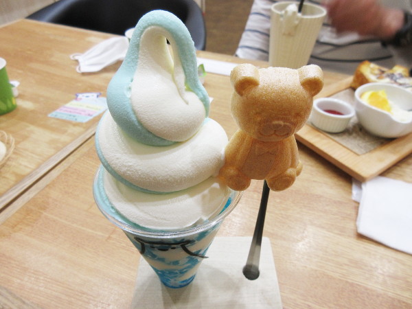 Sweets&Deco 青いクマ あおぞらぱふぇ あおぞらサイダー