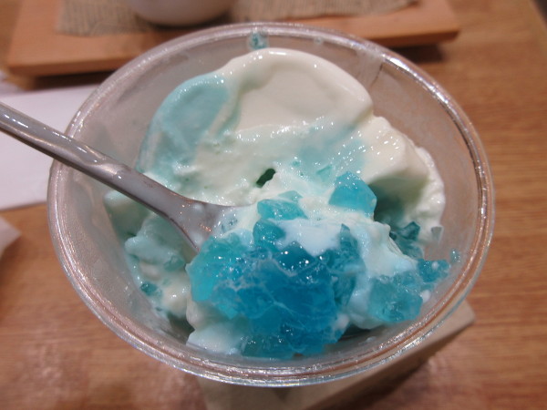 Sweets&Deco 青いクマ あおぞらぱふぇ あおぞらサイダー