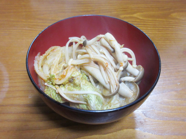 白菜を収穫しました
