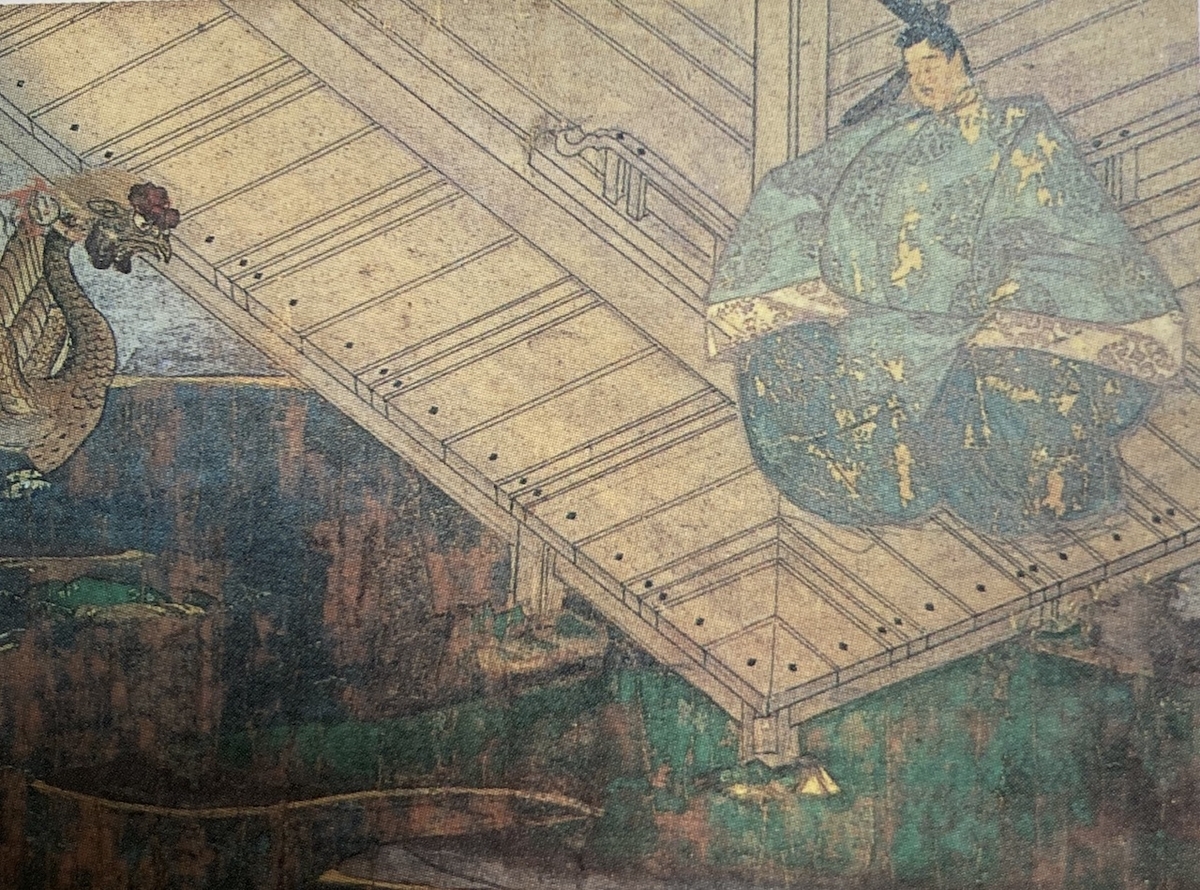 紫式部日記絵巻の藤原道長像
